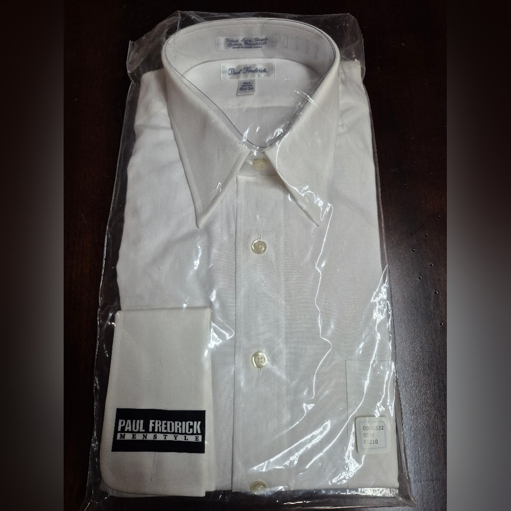 Paul Fredrick Classic White Dress Shirt